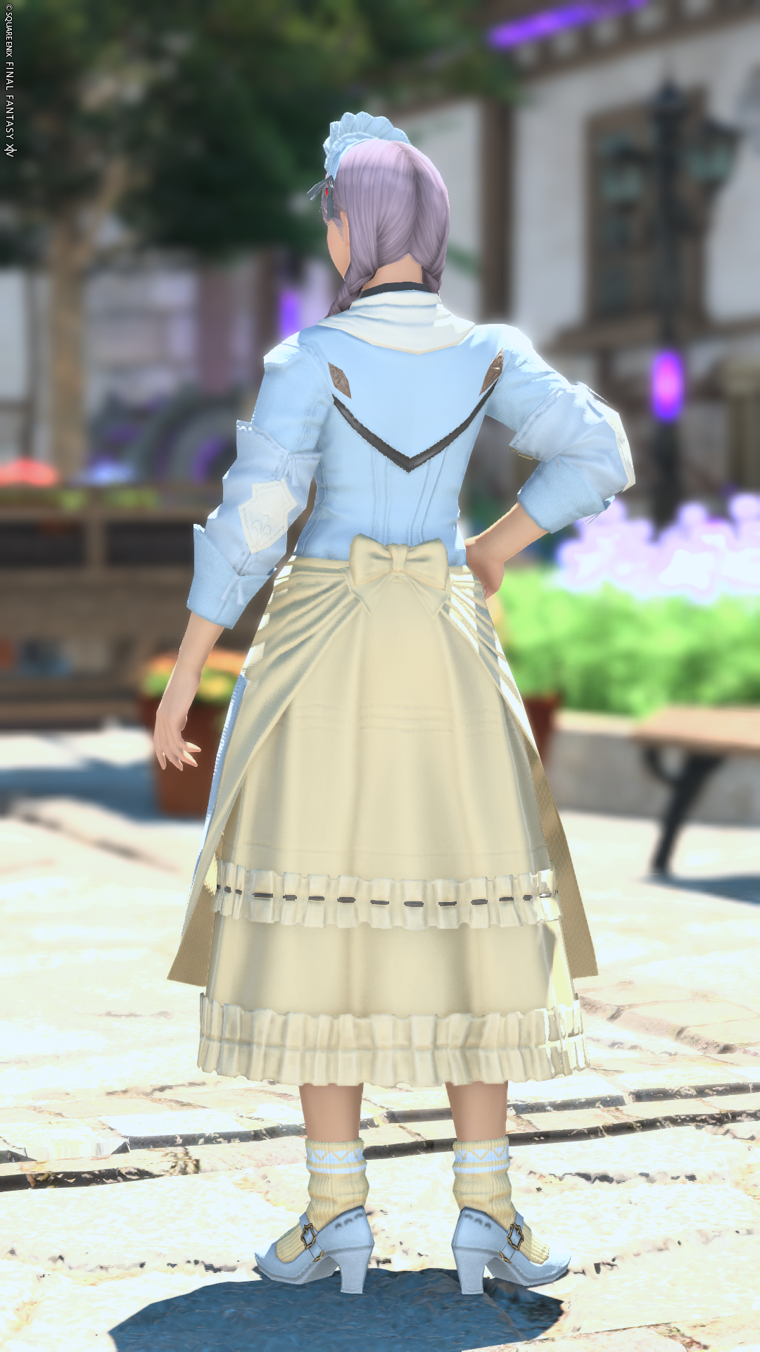 控えめフリルのエプロン - 2