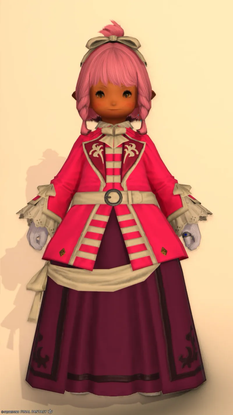 ピンクと白リボン。