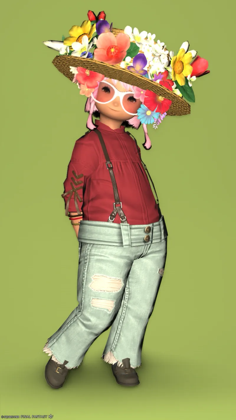 刈り取った花を自分に飾る系園芸師