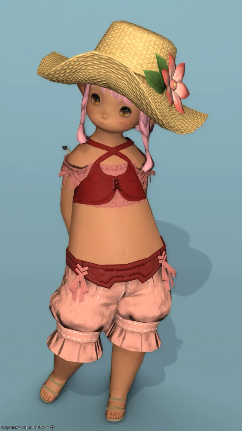 麦わら帽子で夏を先取り