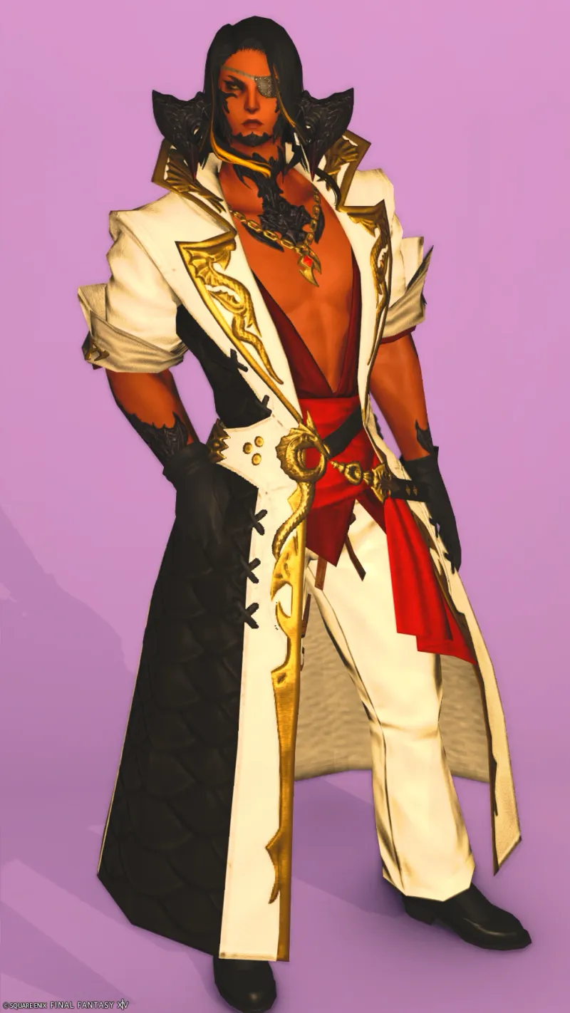 白黒金でゴージャスに