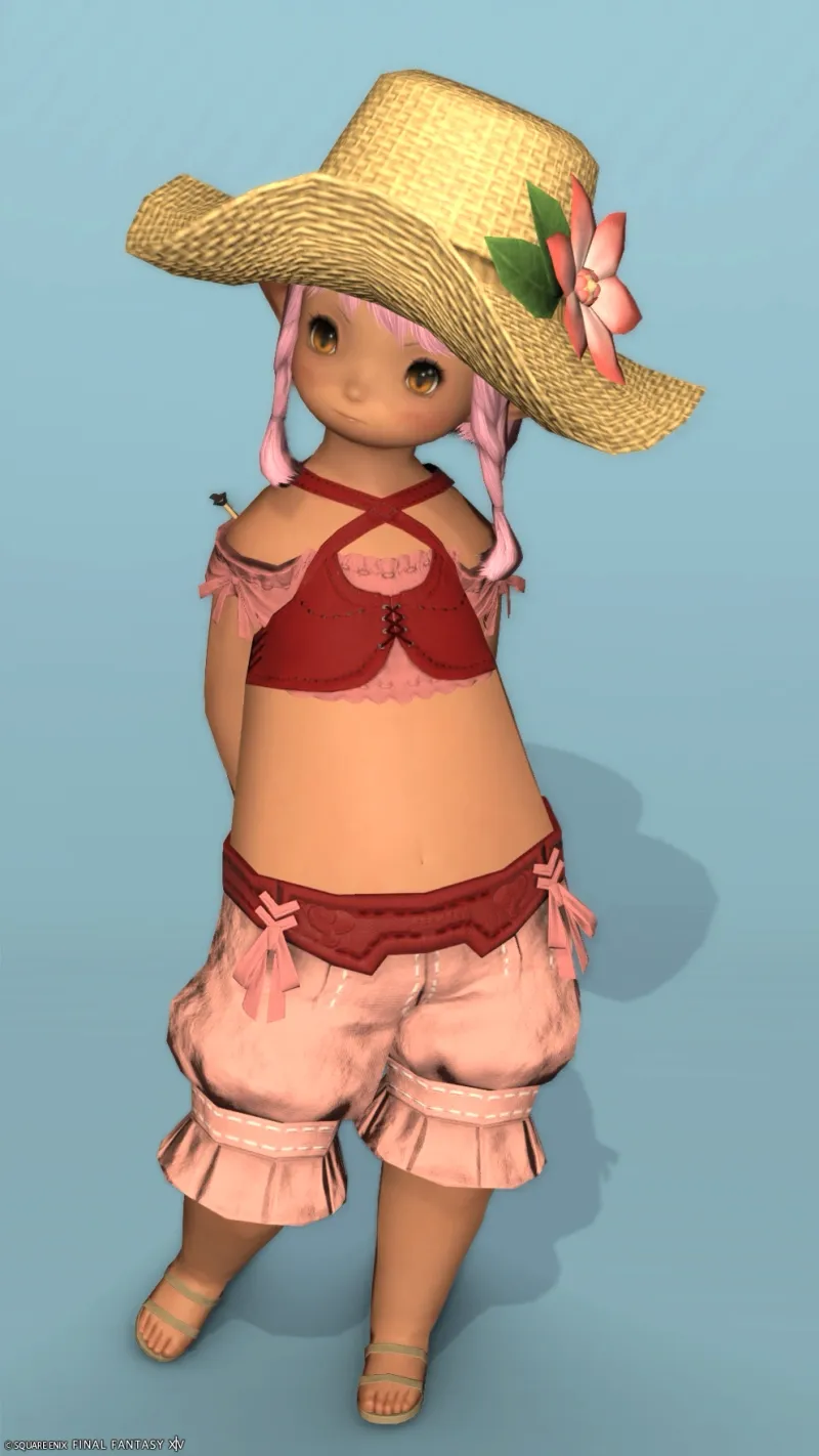 麦わら帽子で夏を先取り