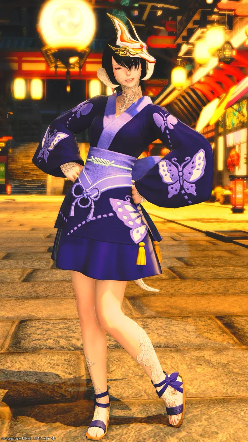 夏服ファッションショー用の浴衣ミラプリ（調整後）