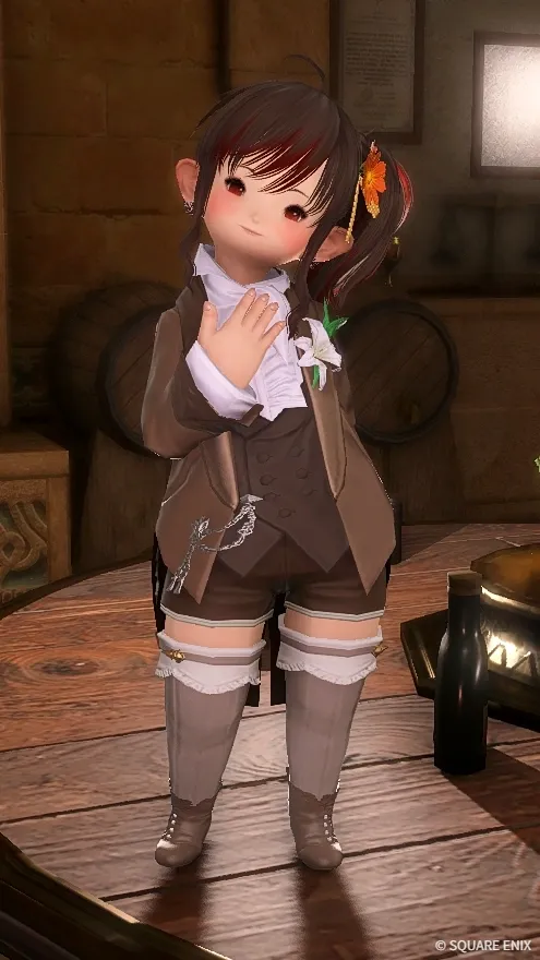 ララちゃんの着こなし燕尾服