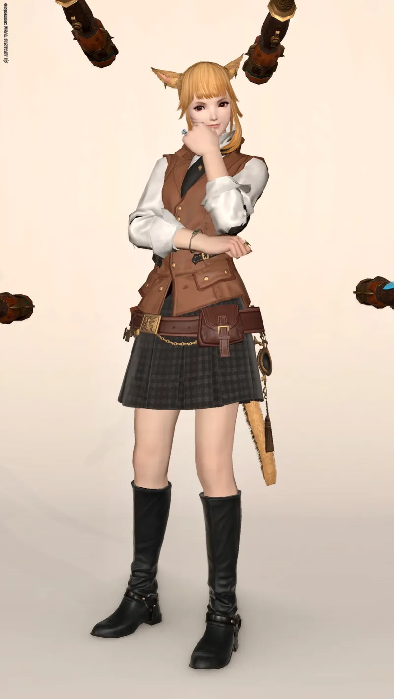 ブラウン・プレッピースタイル