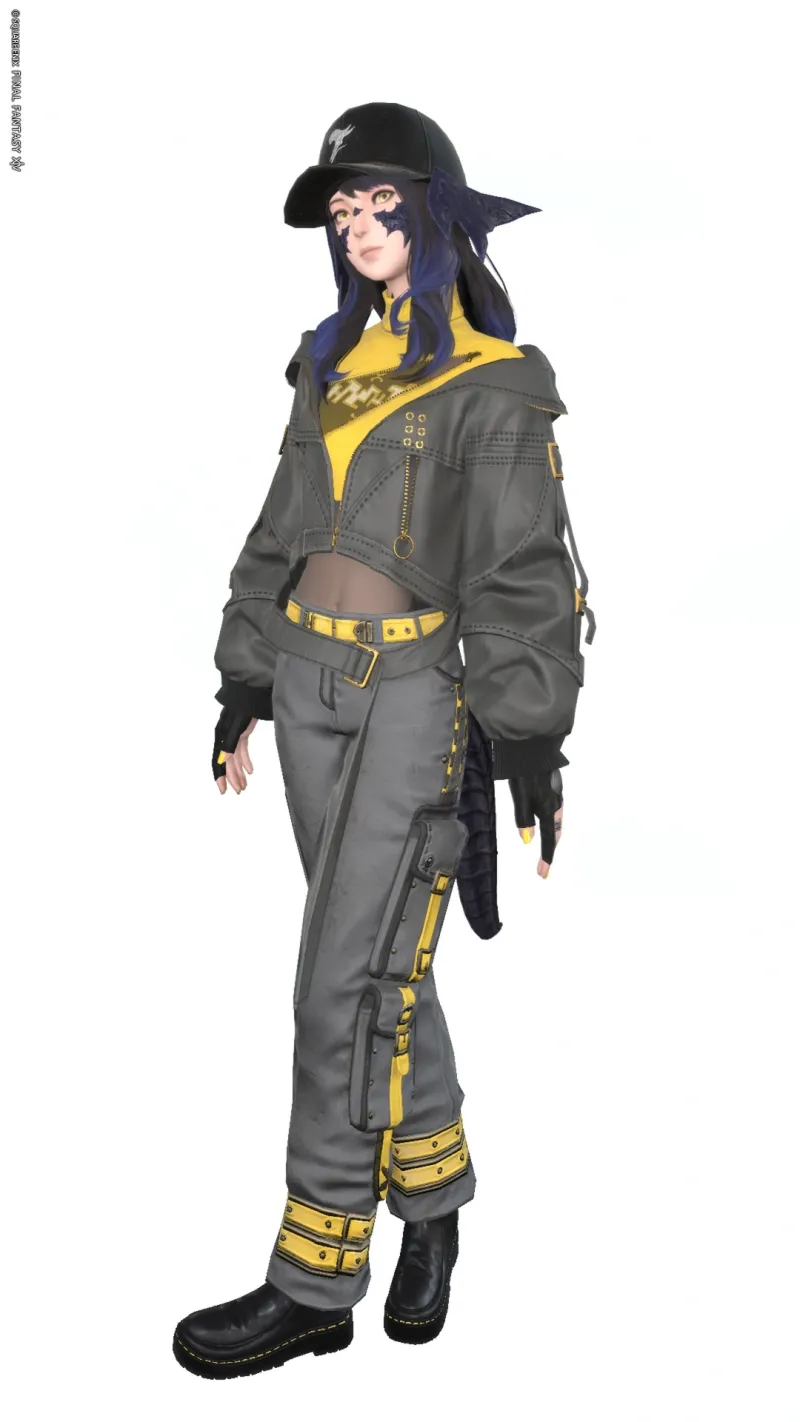 グレー×イエロー