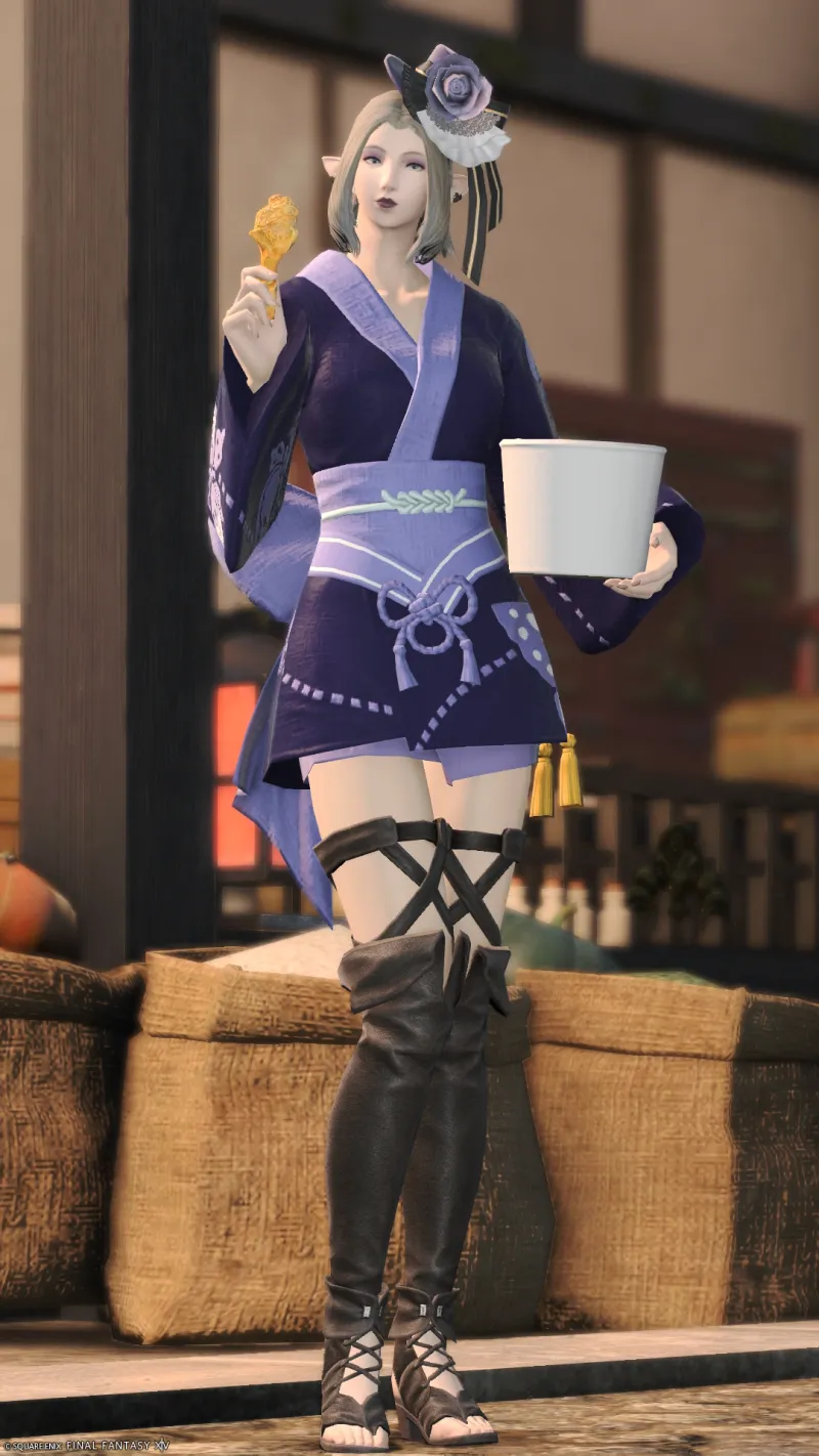 和ゴス風夏祭りコーデ