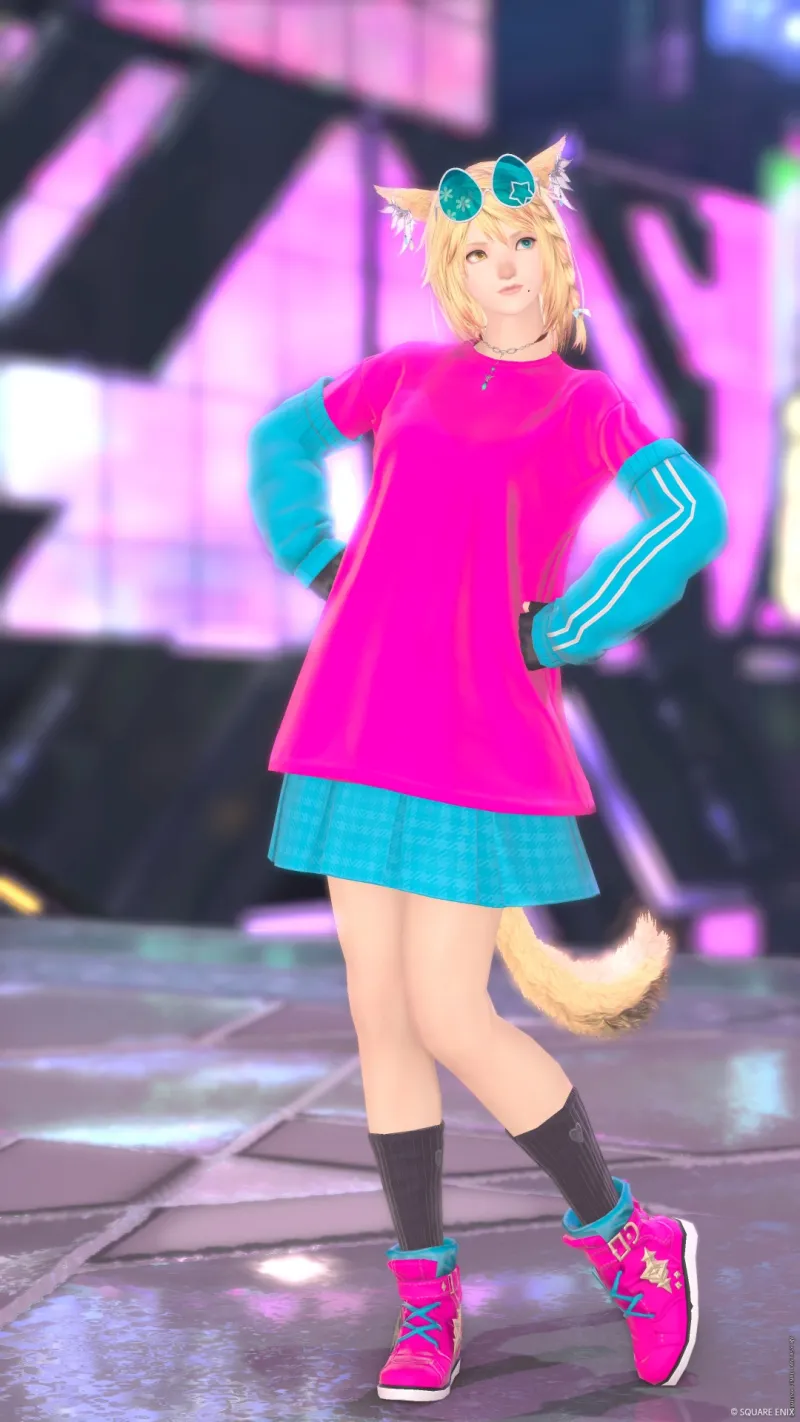 ネオンで春コーデ